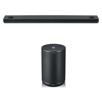 LG SK10Y 5.1.2 Wireless Sound Bar with Dolby Atmos & ThinQ WK7 Voice Controlled Speaker Bundle - Black,  Black