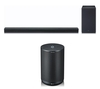 LG SK8 2.1 Wireless Soundbar with Dolby Atmos & ThinQ WK7 Voice Controlled Speaker Bundle - Black,  Black