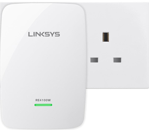 LINKSYS RE4100W-UK WiFi Range Extender - N600,  Dual Band