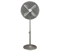 LOGIK L16PFSS15 16" Pedestal Fan - Brushed Steel,  Brushed Steel