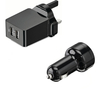 LOGIK L34AKIT16 Universal USB Battery Car & Wall Charger Kit