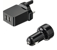 LOGIK L34AKIT16 Universal USB Battery Car & Wall Charger Kit