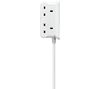 LOGIK L4WAY2C16 Compact 4-Socket Extension Cable - 2 m