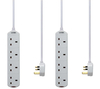 LOGIK L4WEL13 4-Socket Extension Cable - Twin Pack