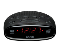 LOGIK LCRA14 Analogue Clock Radio - Black,  Black