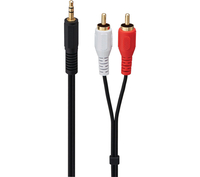 LOGIK 3.5 mm to RCA Cable - 1.5 m,  Red
