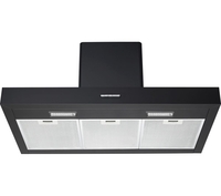LOGIK Black Box L90CHDB17 Chimney Cooker Hood - Black,  Black