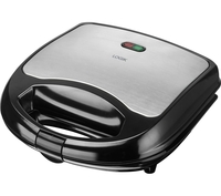 LOGIK L02SMS17 Sandwich Toaster - Black & Silver,  Black