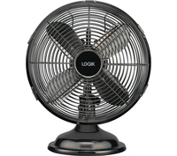 LOGIK L10DFGM17 10" Desk Fan - Gun Metal