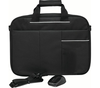 LOGIK L15BUN16 15.6" Laptop Case with Wireless Mouse & Screen Wipes - Black,  Black