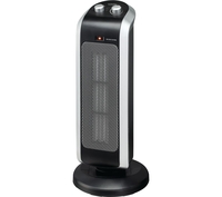 LOGIK L20CTH18 Portable Hot & Cool Ceramic Fan Heater - Black & Silver,  Black