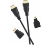 LOGIK L3HDMIA18 HDMI Cable & Adapter with Ethernet - 3 m,  Gold