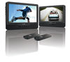 Logik L7DUALM13 Dual Screen Portable DVD Player - Black,  Black