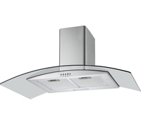 LOGIK L90CHDG17 Chimney Cooker Hood - Stainless Steel & Glass,  Stainless Steel