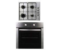 LOGIK LBFANX12 Electric Oven & LGHOBX12 Gas Hob - Stainless Steel,  Stainless Steel