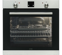LOGIK LBLFANX17 Electric Oven - Inox & Black,  Black