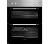 LOGIK LBUDOX18 Electric Built-under Double Oven - Silver,  Silver