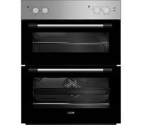 LOGIK LBUDOX18 Electric Built-under Double Oven - Silver,  Silver