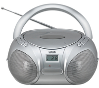 Logik LCDBOOM14 Boombox - Silver,  Silver