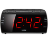 LOGIK LCRB15 Analogue Clock Radio - Black & Silver,  Black