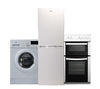 Logik LFTC50W12 Electric Ceramic Cooker with Fridge Freezer & Washing Machine