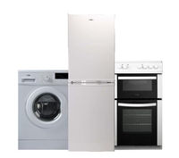 Logik LFTC50W12 Electric Ceramic Cooker with Fridge Freezer & Washing Machine
