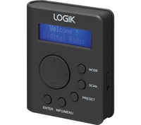 LOGIK LHDAB17 Portable DAB/FM Pocket Radio - Black,  Black