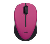 Logik LM212P Wireless Optical Mouse - Pink,  Pink