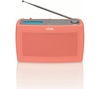 LOGIK LRDABP17 Portable DAB/FM Clock Radio - Peach Echo