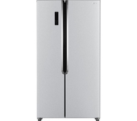 LOGIK LSSBSS18 American-Style Fridge Freezer - Silver,  Silver