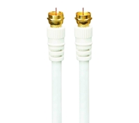 LOGIK Satellite F Plug Cable - 4 m,  Gold