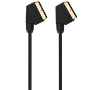 LOGIK SCART Cable - 2 m,  Gold
