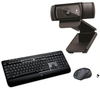 LOGITECH Full HD Webcam,  Wireless Keyboard & Mouse Bundle