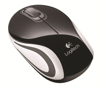 LOGITECH M187 Mini Wireless Optical Mouse - Black & Silver,  Black