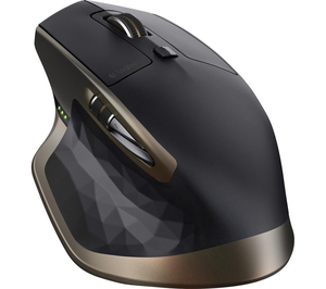 LOGITECH MX Master Wireless Darkfield Mouse - Black & Gold,  Black