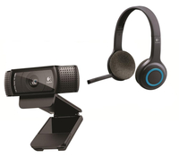 LOGITECH Wireless Headset & Full HD Webcam Bundle
