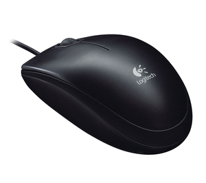 LOGITECH B100 Optical Mouse,  Black