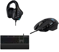LOGITECH G502 Proteus Spectrum Gaming Mouse,  G513 Gaming Keyboard & Artemis Spectrum Headset Bundle,  Black