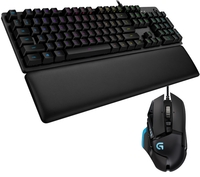 LOGITECH G513 GL Mechanical Gaming Keyboard & G502 Proteus Spectrum Mouse Bundle,  Red