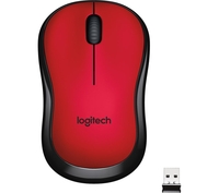 LOGITECH M220 Silent Wireless Optical Mouse - Red,  Red