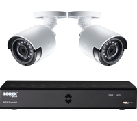 LOREX LHA21041TC2P 4-Channel CCTV Security System - 1 TB,  2 Cameras,  Black