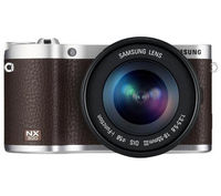 NX300 SMART Compact System Camera with 18-55 mm Lens & Adobe Photoshop Lightroom 4 - Brown,  Brown