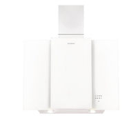 S80GHW13 Chimney Cooker Hood - Stainless Steel & White Glass,  Stainless Steel