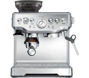SAGE Barista Express BES875UK Bean to Cup Coffee Machine - Silver,  Silver