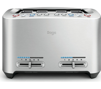 SAGE by Heston Blumenthal BTA845UK Smart 4-Slice Toaster - Silver,  Silver