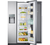 SAMSUNG Food ShowCase RH56J6917SL American-Style Fridge Freezer - Steel