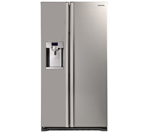 SAMSUNG RSG5UUMH American-Style Fridge Freezer - Manhattan Silver,  Silver