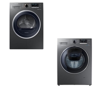 SAMSUNG AddWash WW80K5410UX Washing Machine & 8kg Heat Pump Tumble Dryer Bundle