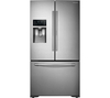 SAMSUNG Food ShowCase RF23HTEDBSR/EU American-Style Fridge Freezer - Stainless Steel,  Blue
