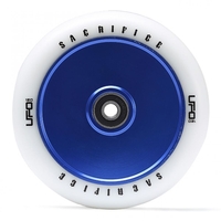 Sacrifice UFO 120mm Scooter Wheels w/Bearings - White/Blue